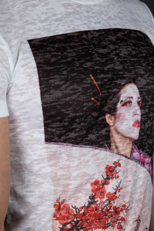 Camiseta Geisha street style, Maldaz Collection
