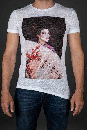 Camiseta Geisha street style, Maldaz Collection