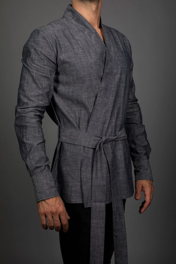 Kimono Denim Raw Shirt  <br><h3>LIMITED EDITION </h3> - Image 4